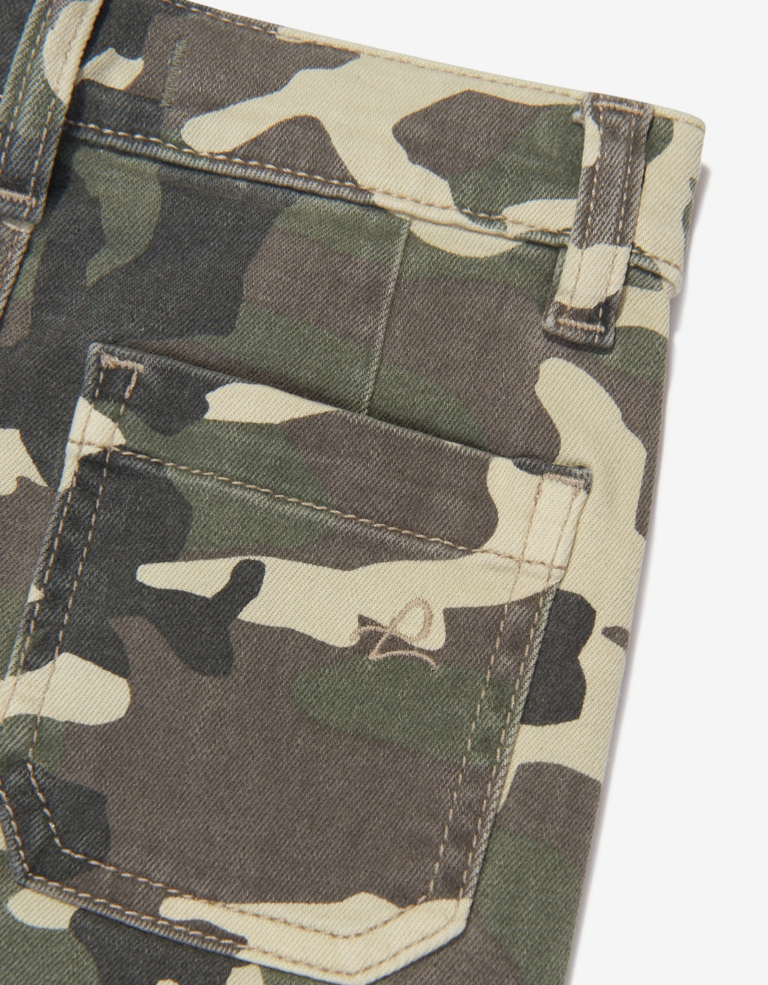 Girls Jenny Camouflage Skirt in Green
