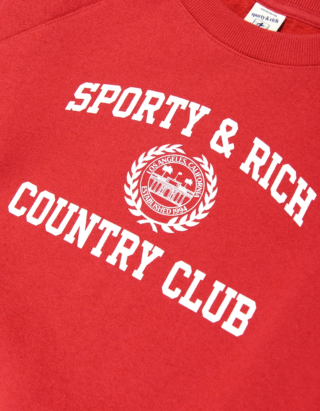 Kids Varsity Crest Sweatshirt in Red