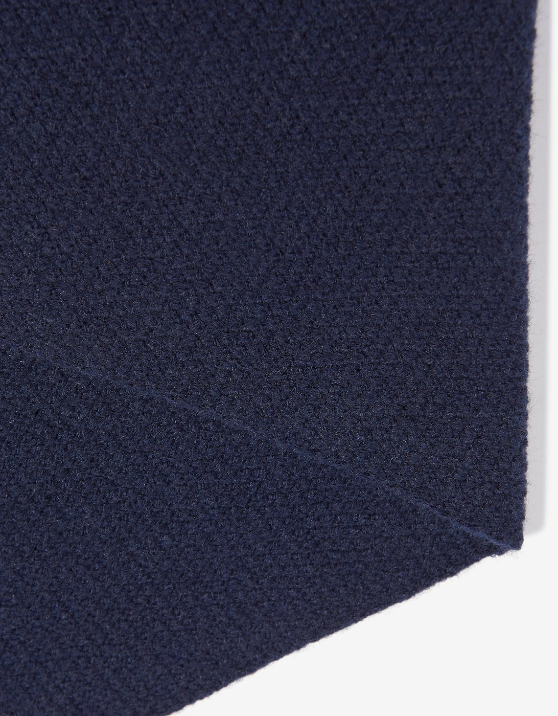 Girls Embroidered Scarf in Navy