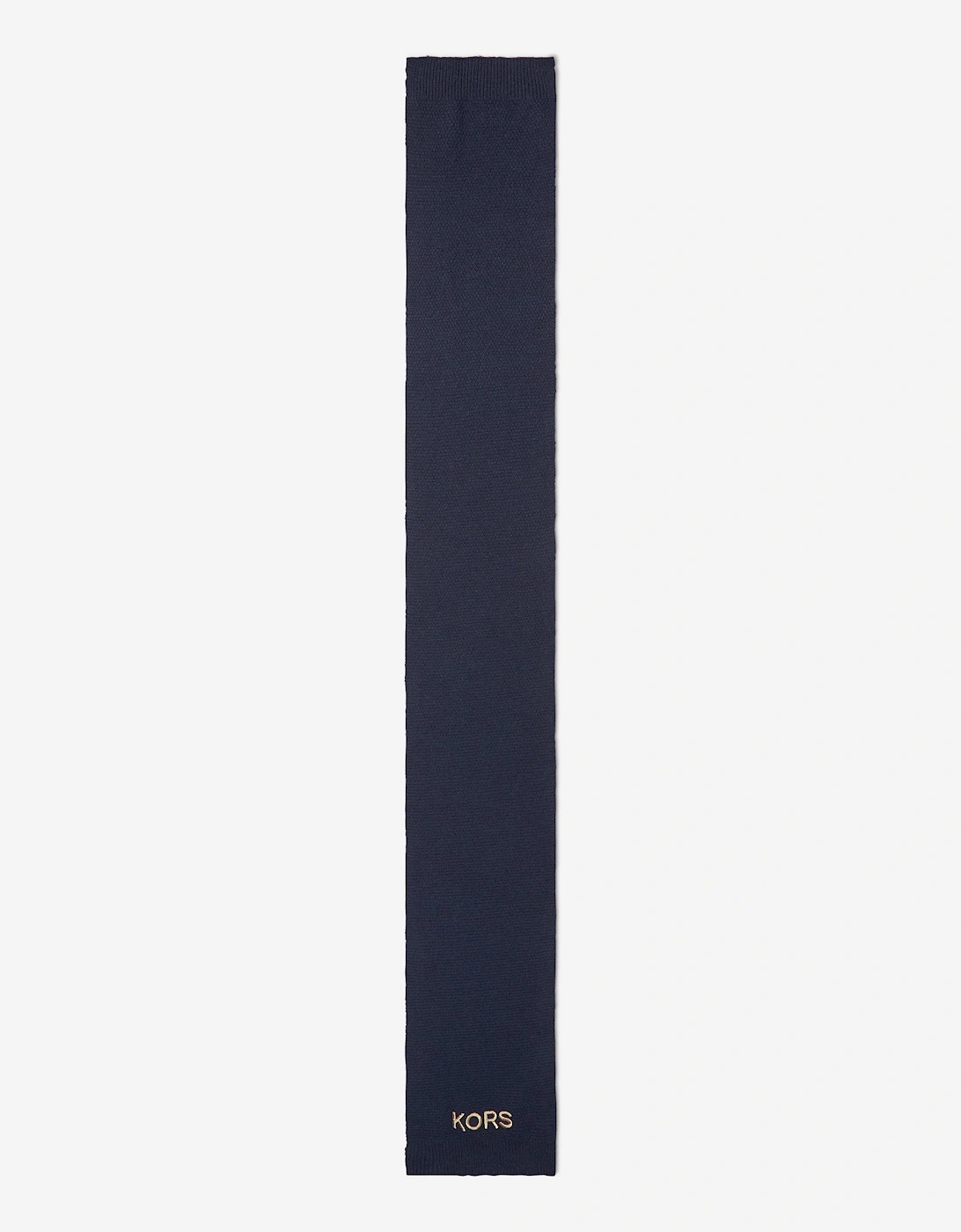 Girls Embroidered Scarf in Navy