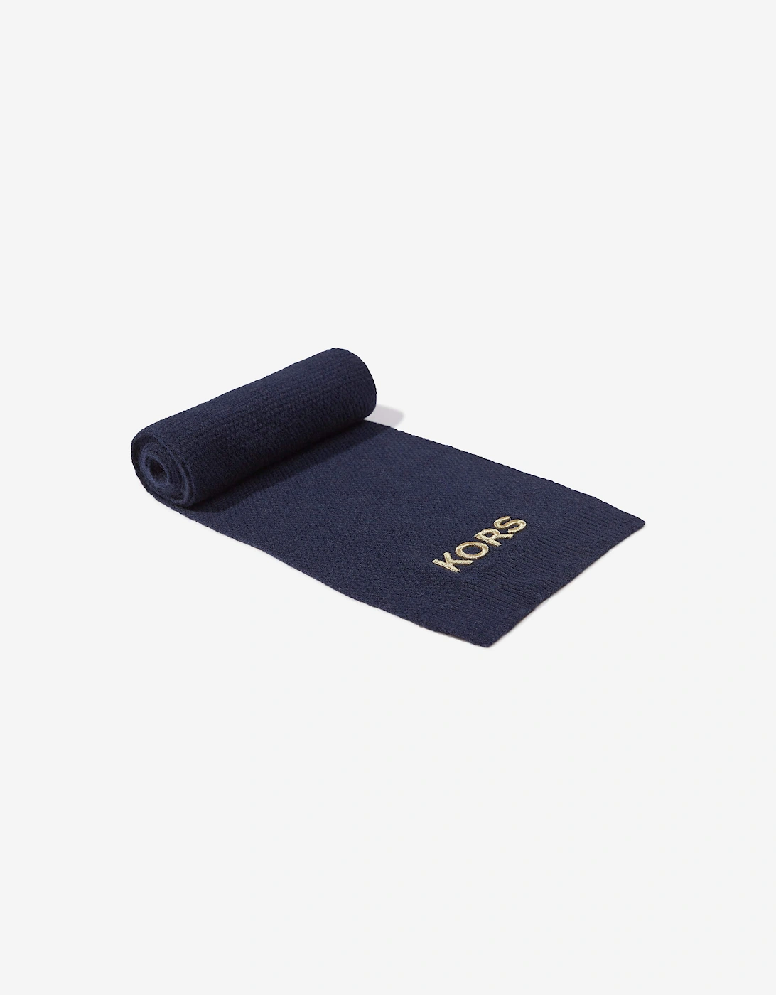 Girls Embroidered Scarf in Navy, 5 of 4