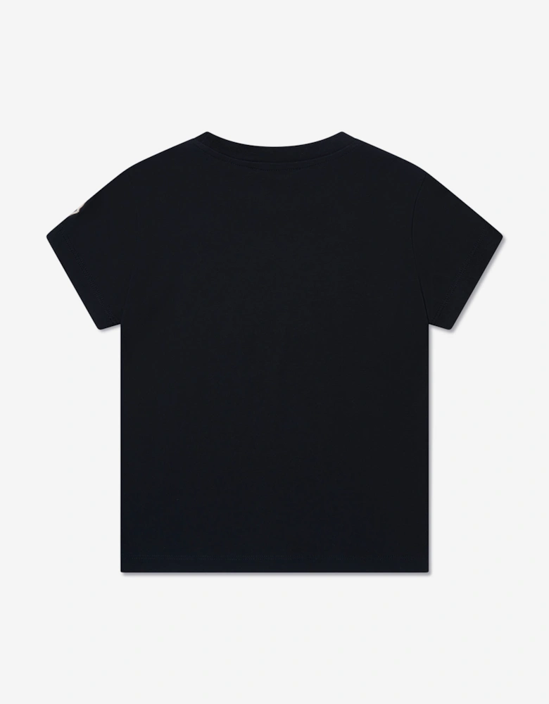 Enfant Boys Basketball Logo T-Shirt in Navy