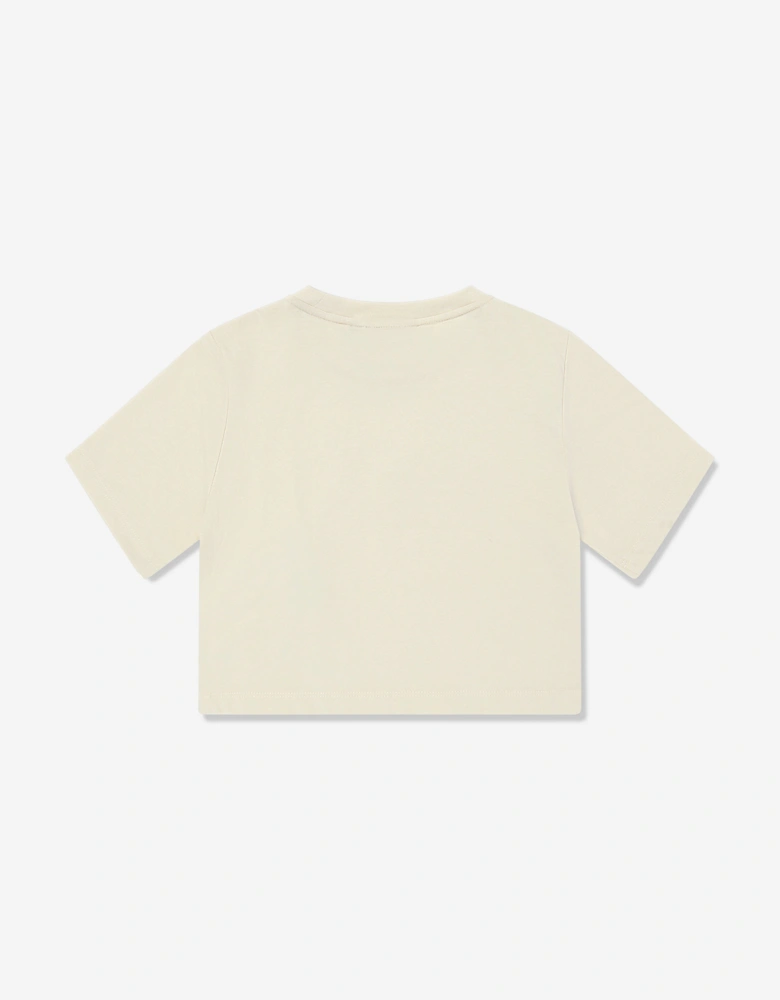 Girls Logo T-Shirt in Ivory