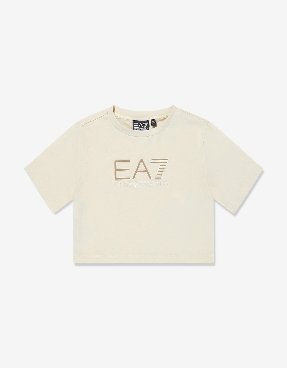 Girls Logo T-Shirt in Ivory, 5 of 4
