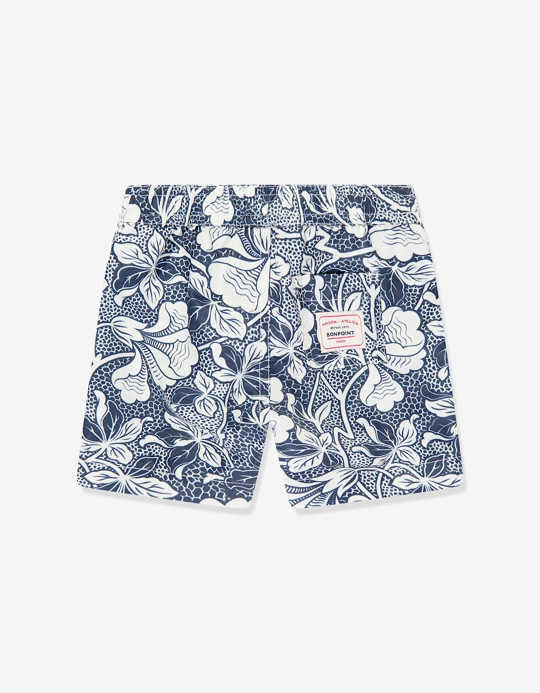 Baby Boys Floral Swim Shorts in Blue