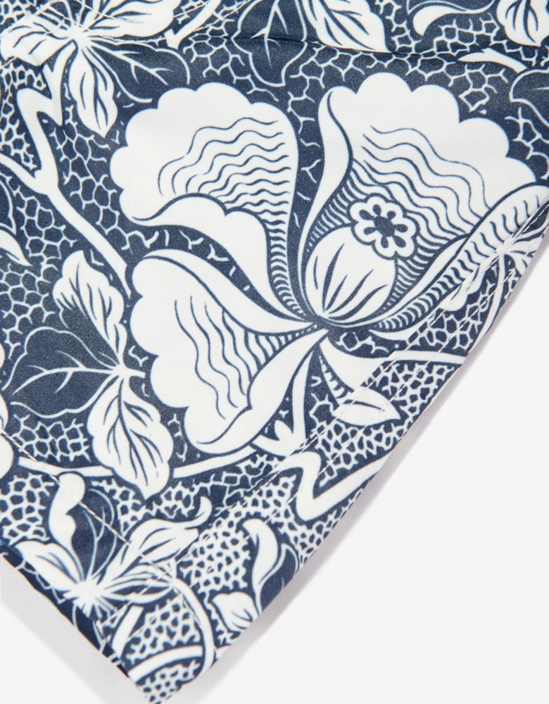 Baby Boys Floral Swim Shorts in Blue