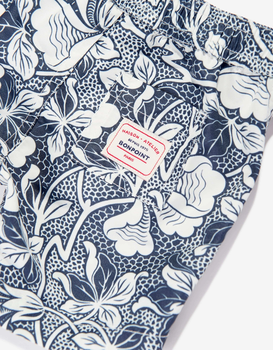 Baby Boys Floral Swim Shorts in Blue