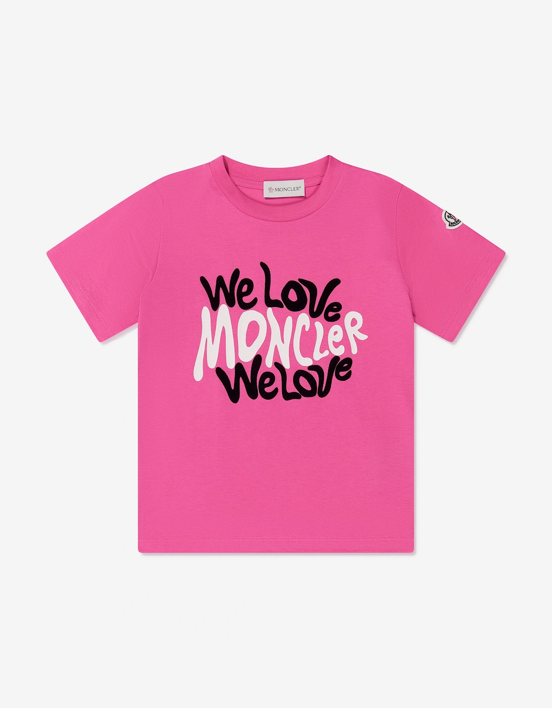 Enfant Girls Logo Print T-Shirt in Pink, 5 of 4