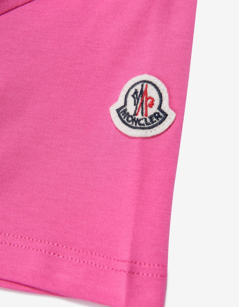 Enfant Girls Logo Print T-Shirt in Pink
