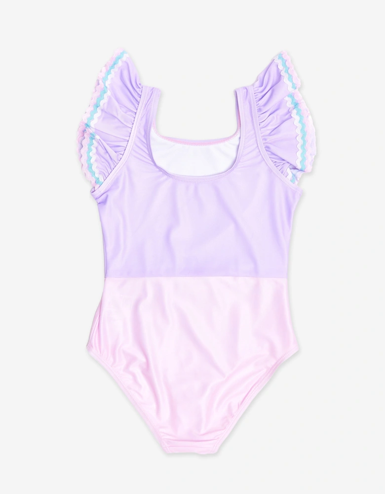Girls Flower Swimsuit in Pink (UPF50+)