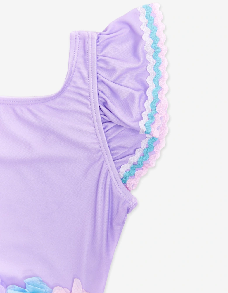 Girls Flower Swimsuit in Pink (UPF50+)