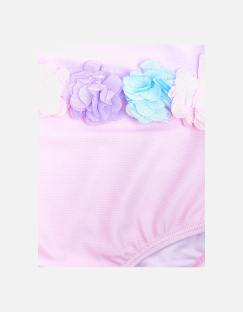Girls Flower Swimsuit in Pink (UPF50+)