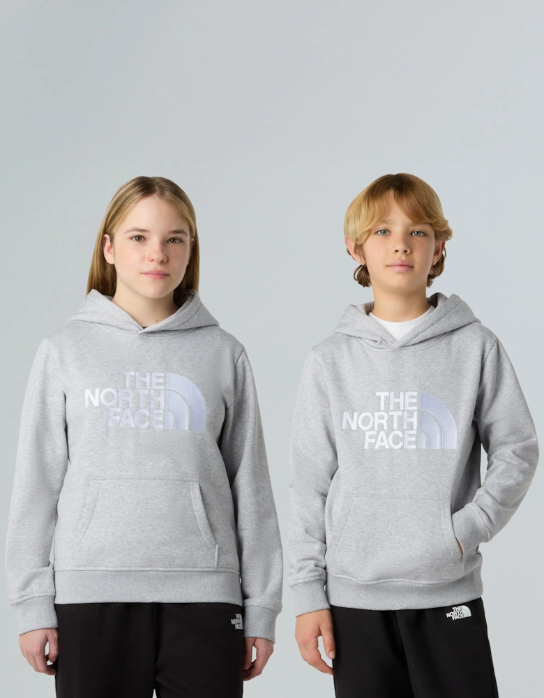 Kids Drew Peak Hoodie in Grey