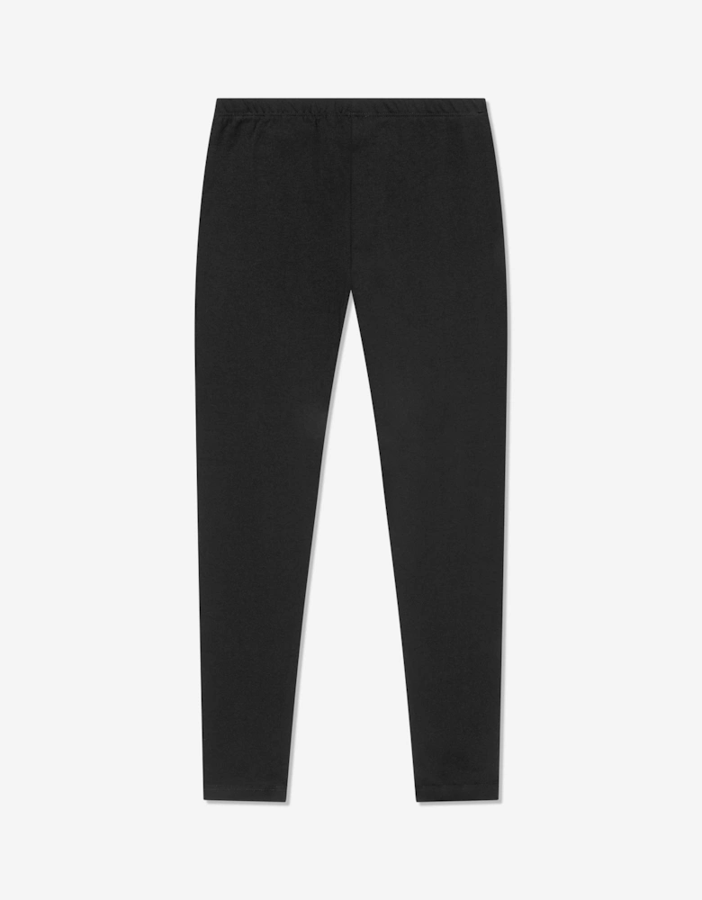 Girls Logo Leggings in Black