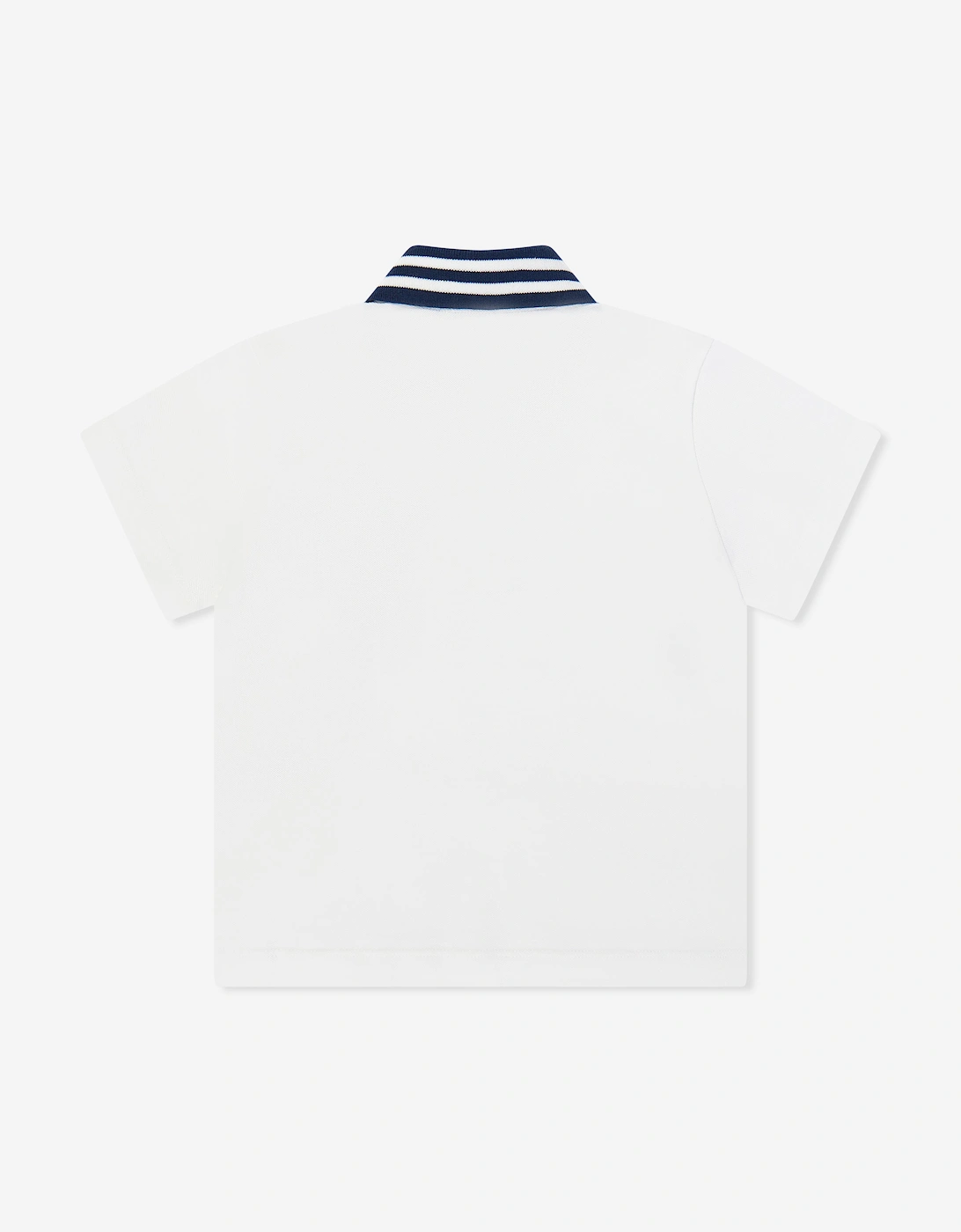 Boys Shield Polo Shirt in White