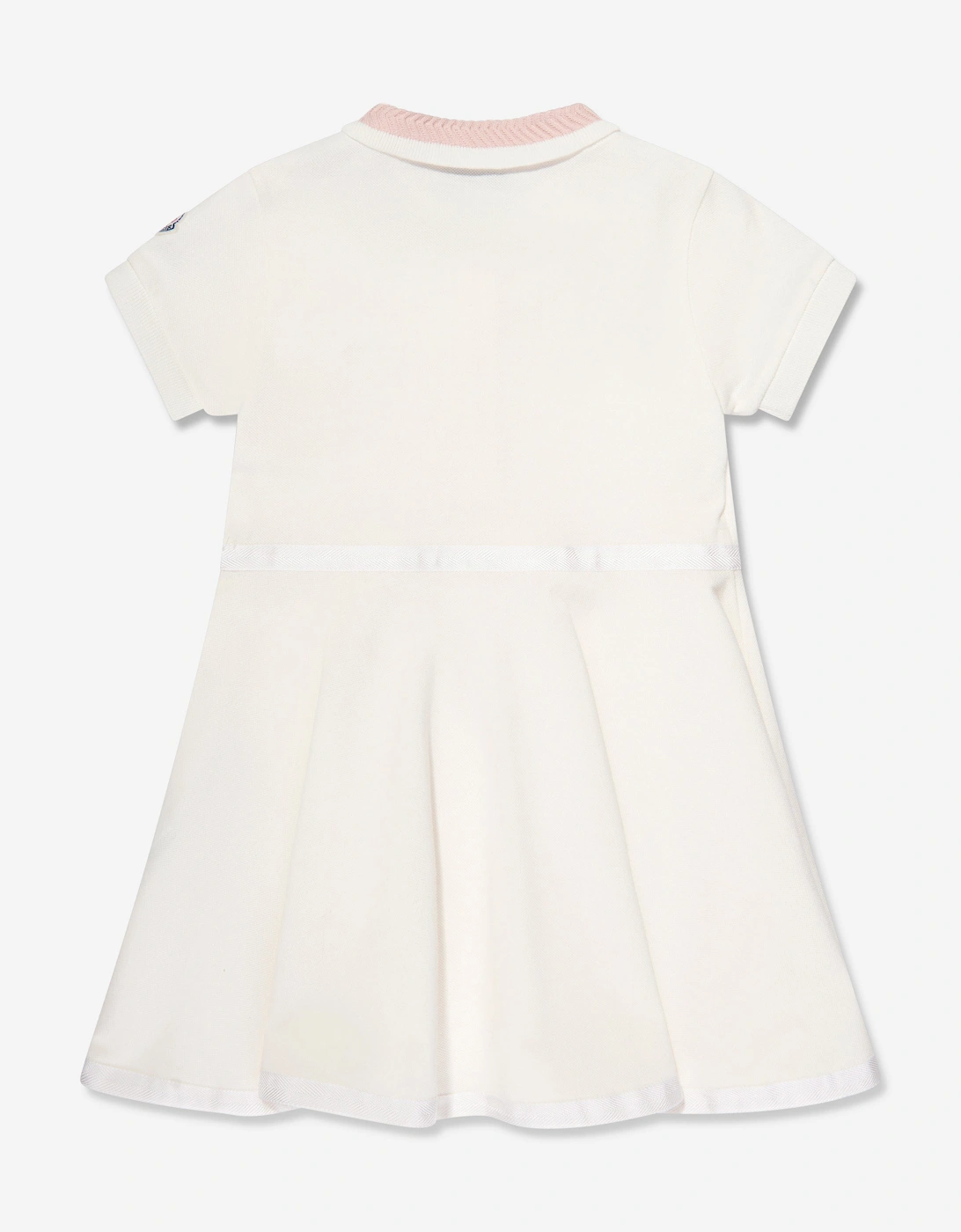Enfant Girls Logo Polo Dress in White