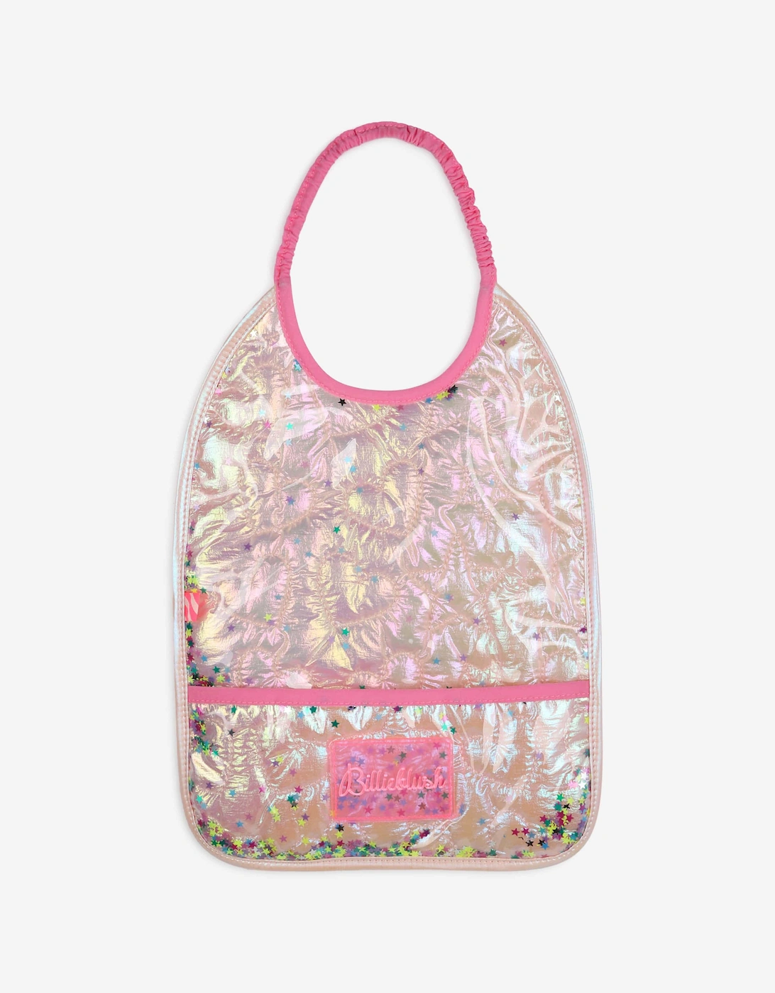 Billieblush Baby Girls Iridescent Quilted Bib in Pink, 5 of 4