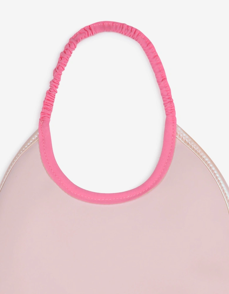 Billieblush Baby Girls Iridescent Quilted Bib in Pink