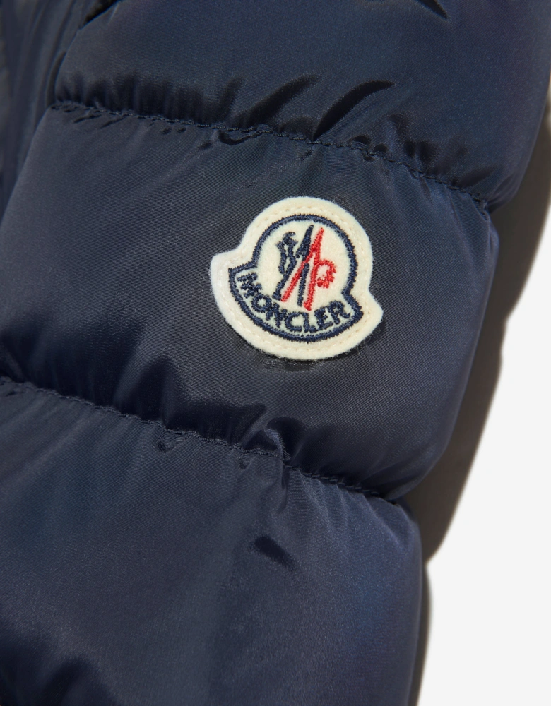 Enfant Girls Down Padded Charpel Long Coat in Navy