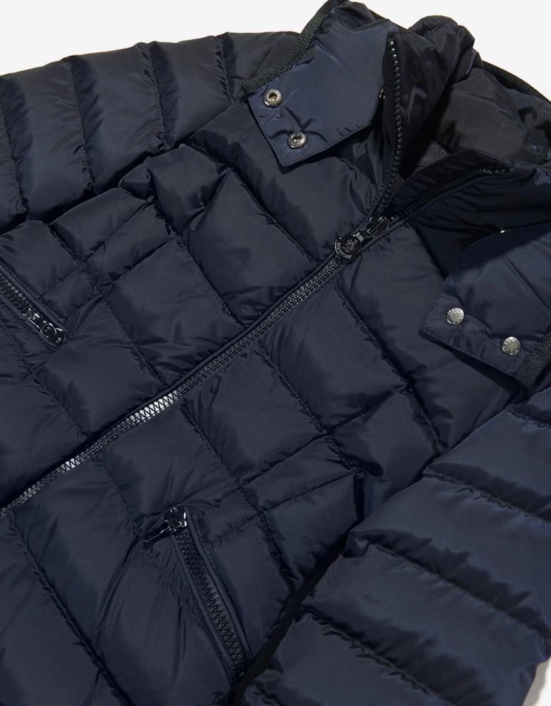 Enfant Girls Down Padded Charpel Long Coat in Navy
