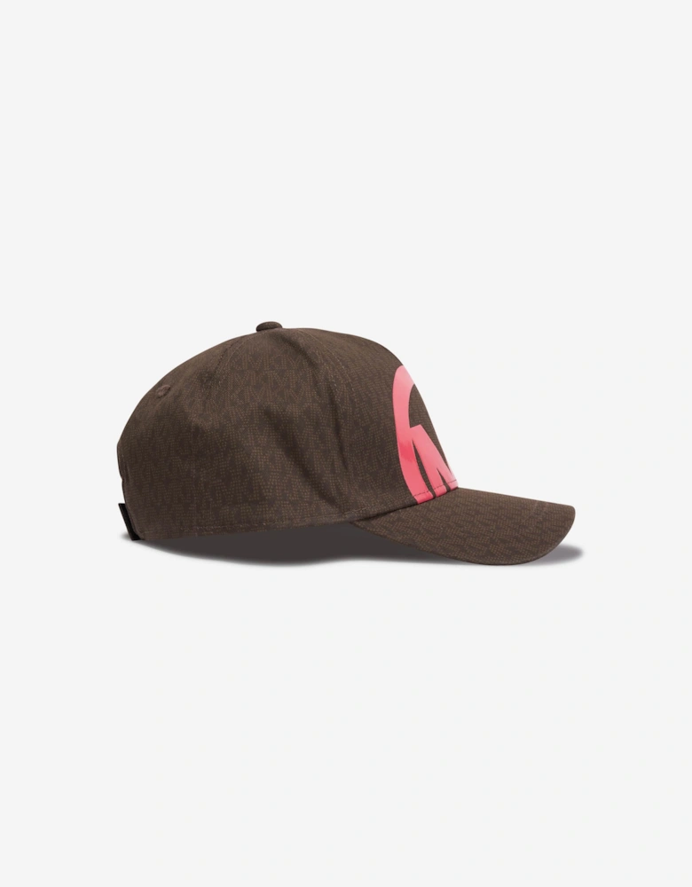 Girls Logo Cap in Brown