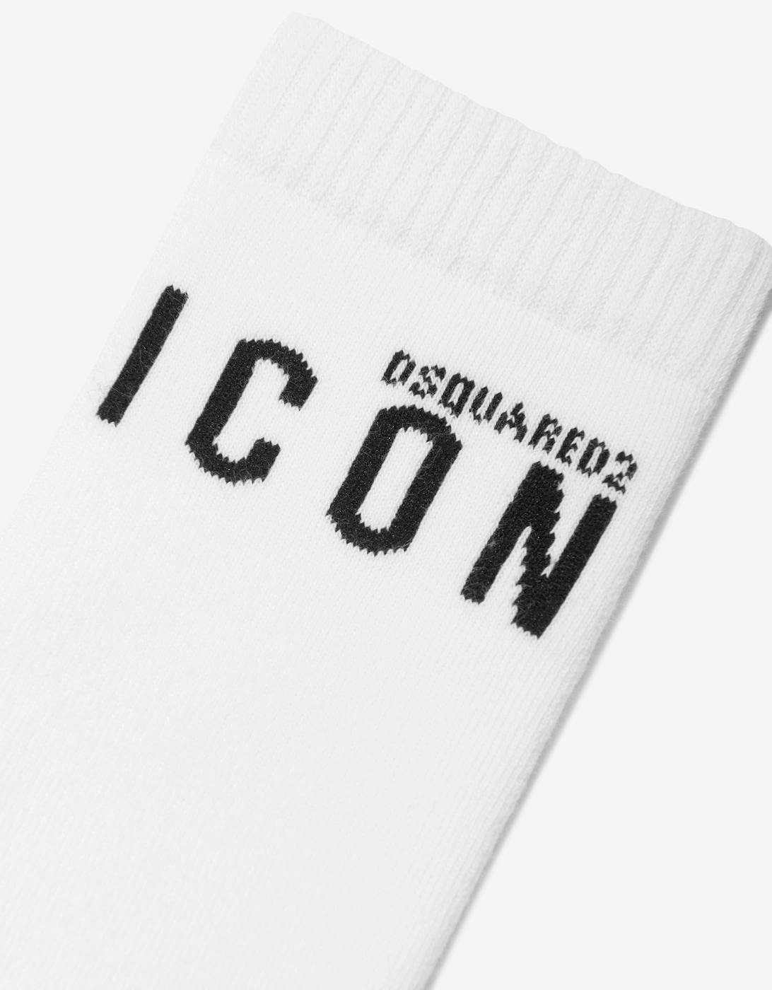 Kids Icon Logo Socks in White
