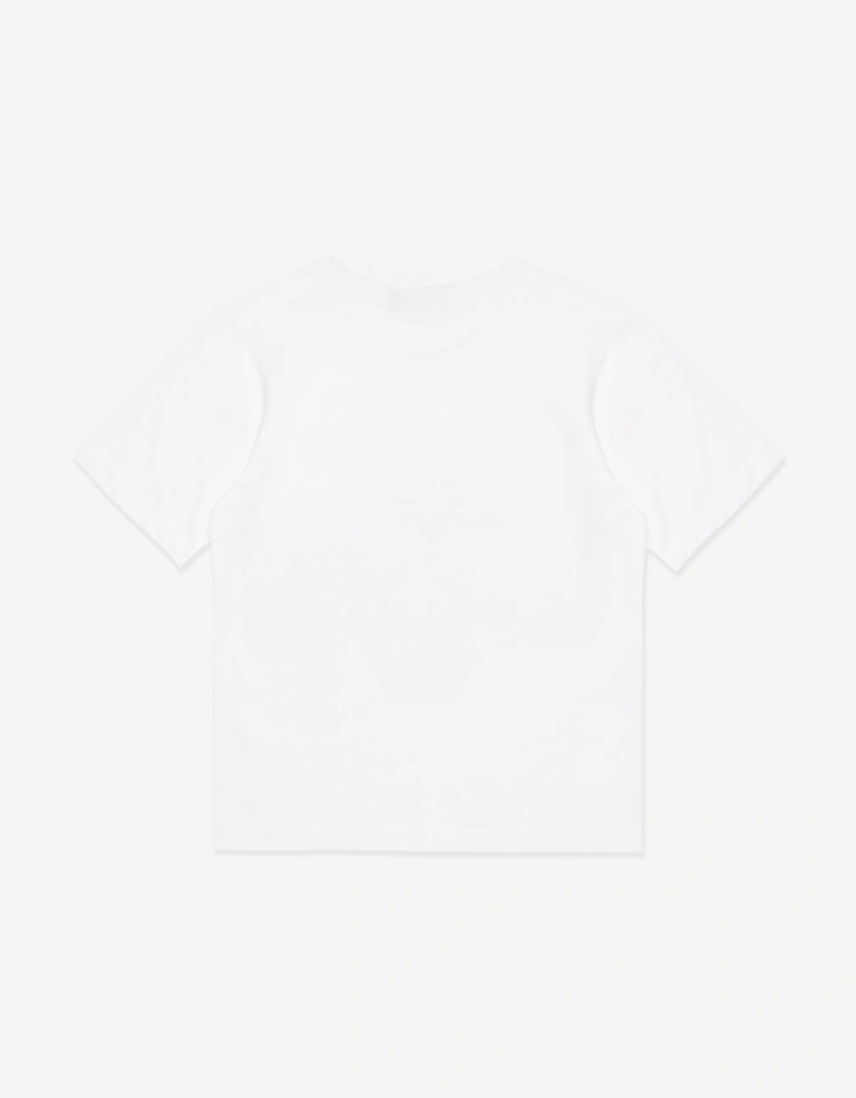 Kids Slouch Fit Logo T-Shirt in White