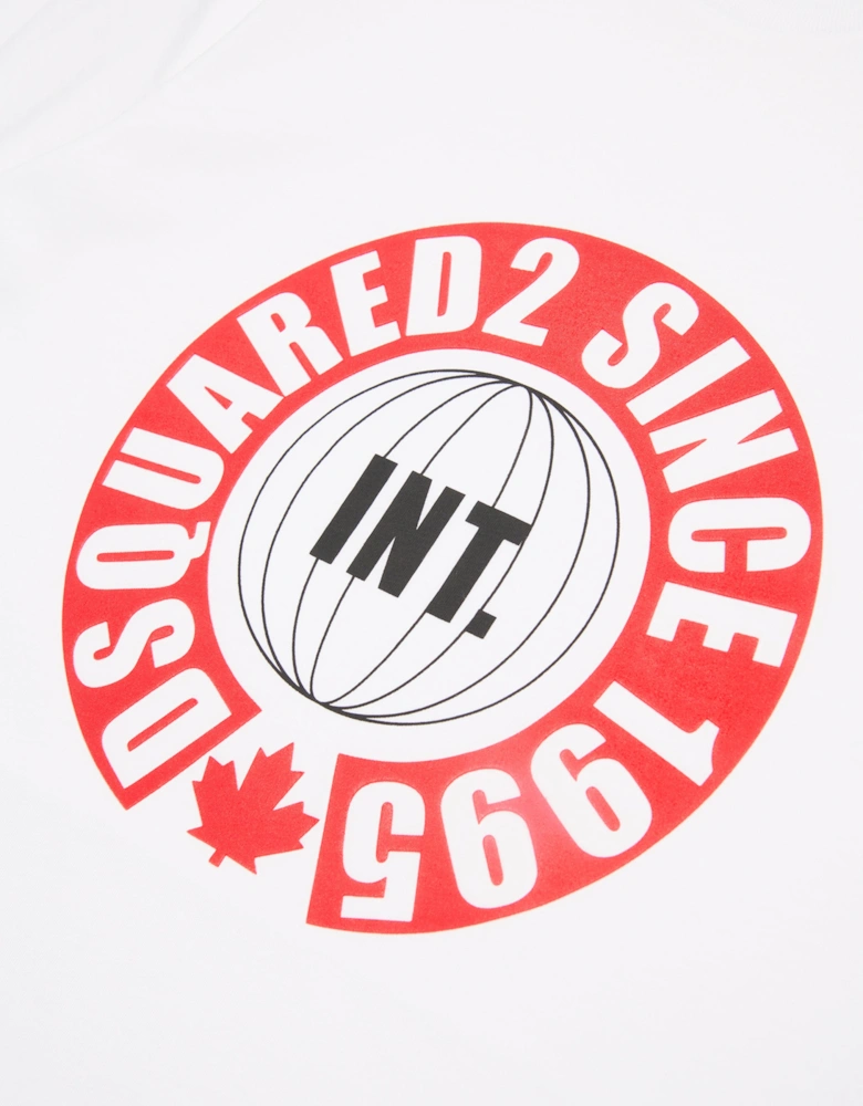 Kids Slouch Fit Logo T-Shirt in White