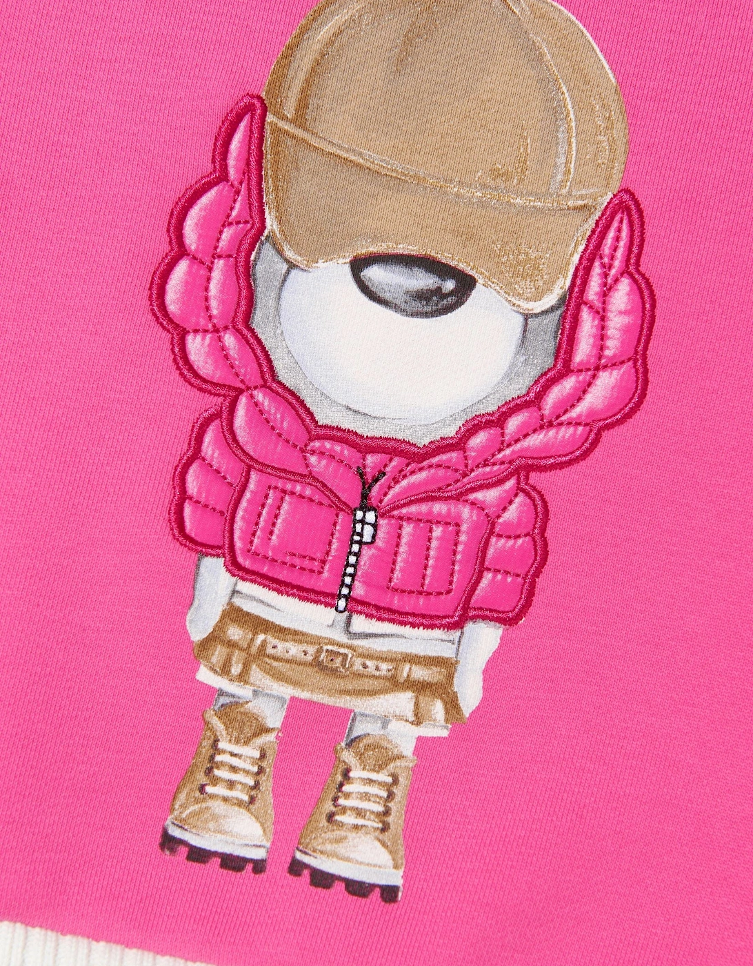 Enfant Girls Bear Print Sweatshirt in Pink