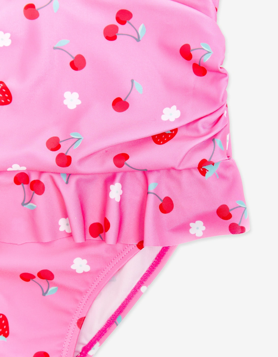 Girls Cherry Swimsuit in Pink (UPF50+)