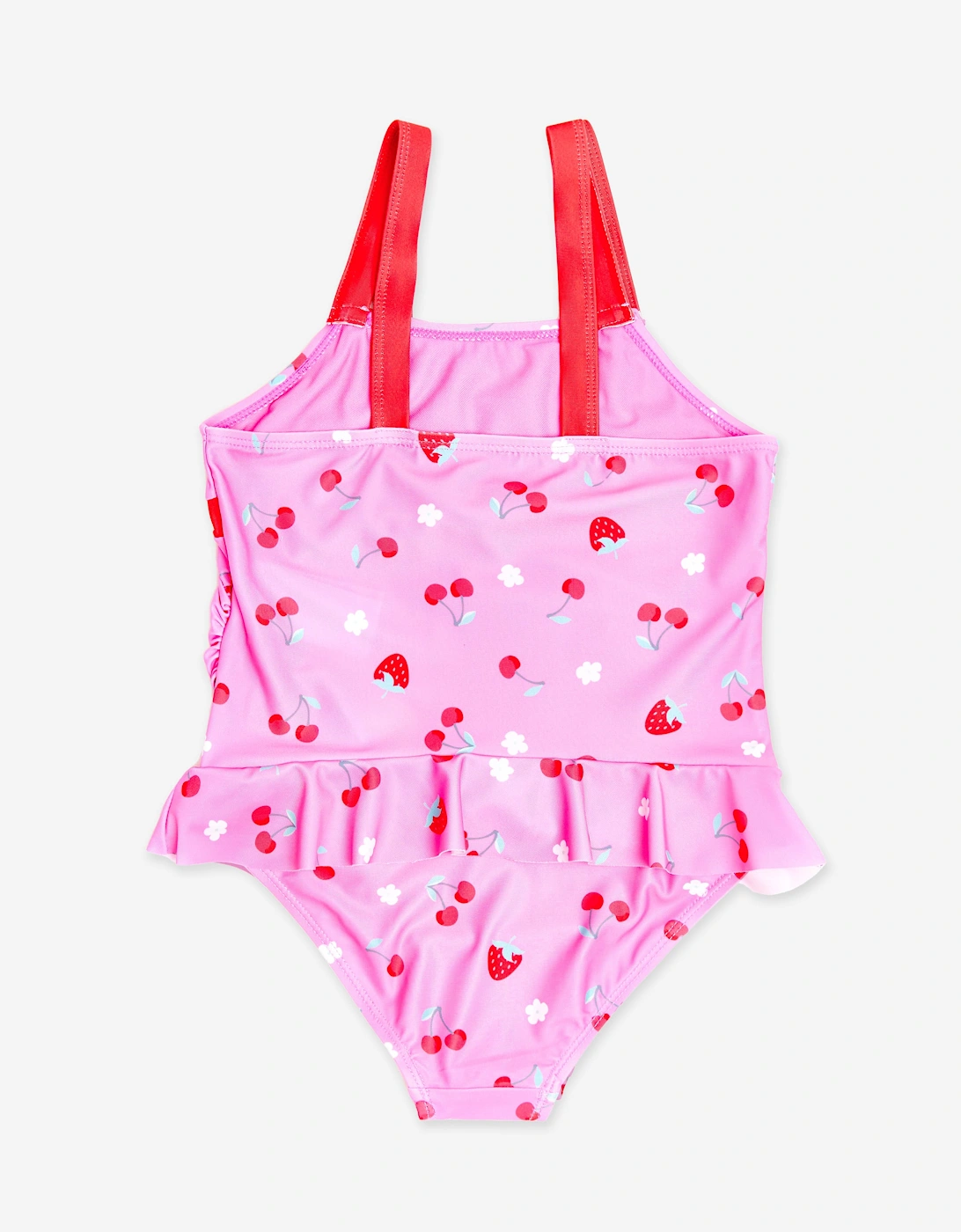 Girls Cherry Swimsuit in Pink (UPF50+)