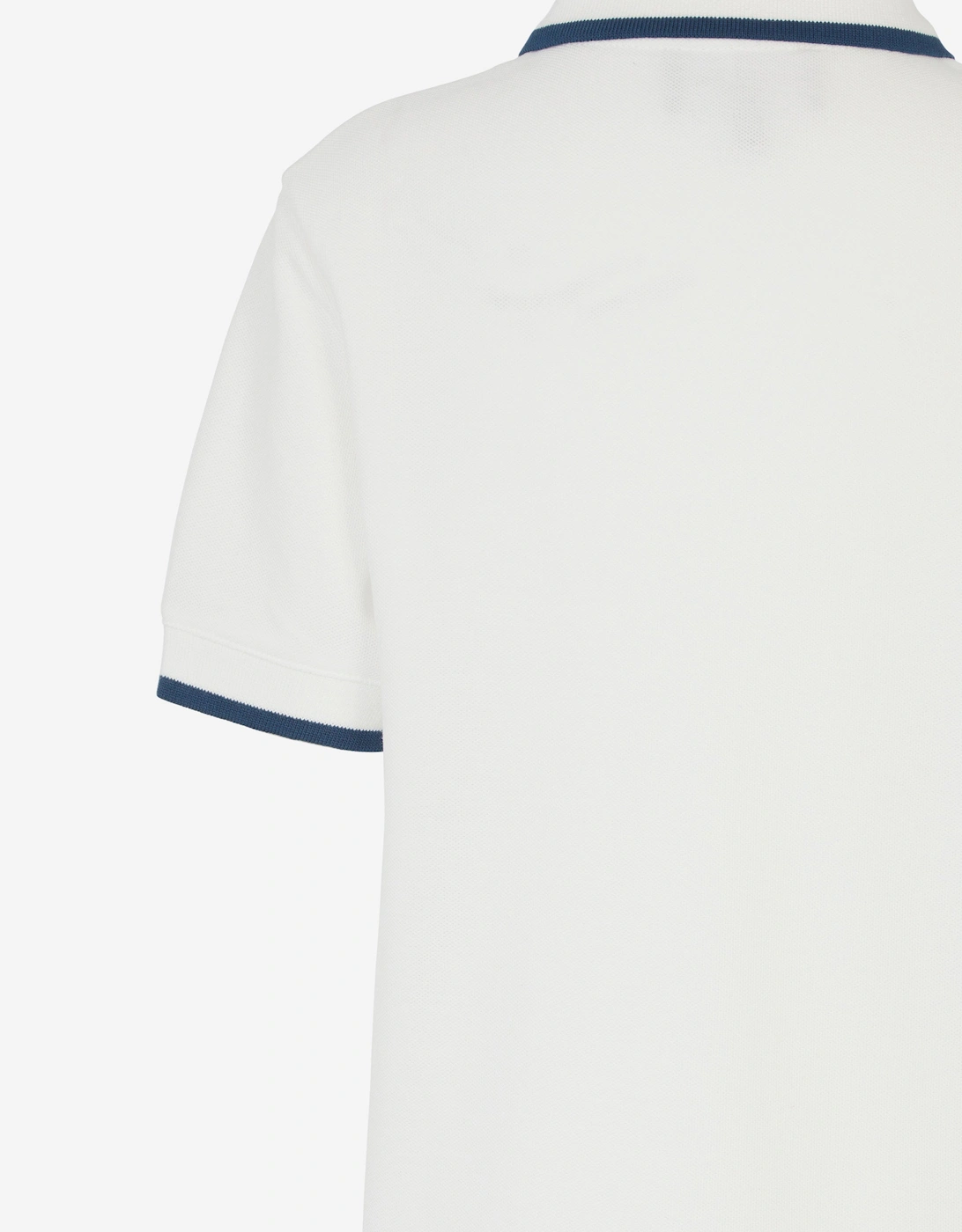 Boys Logo Tape Polo Shirt in White