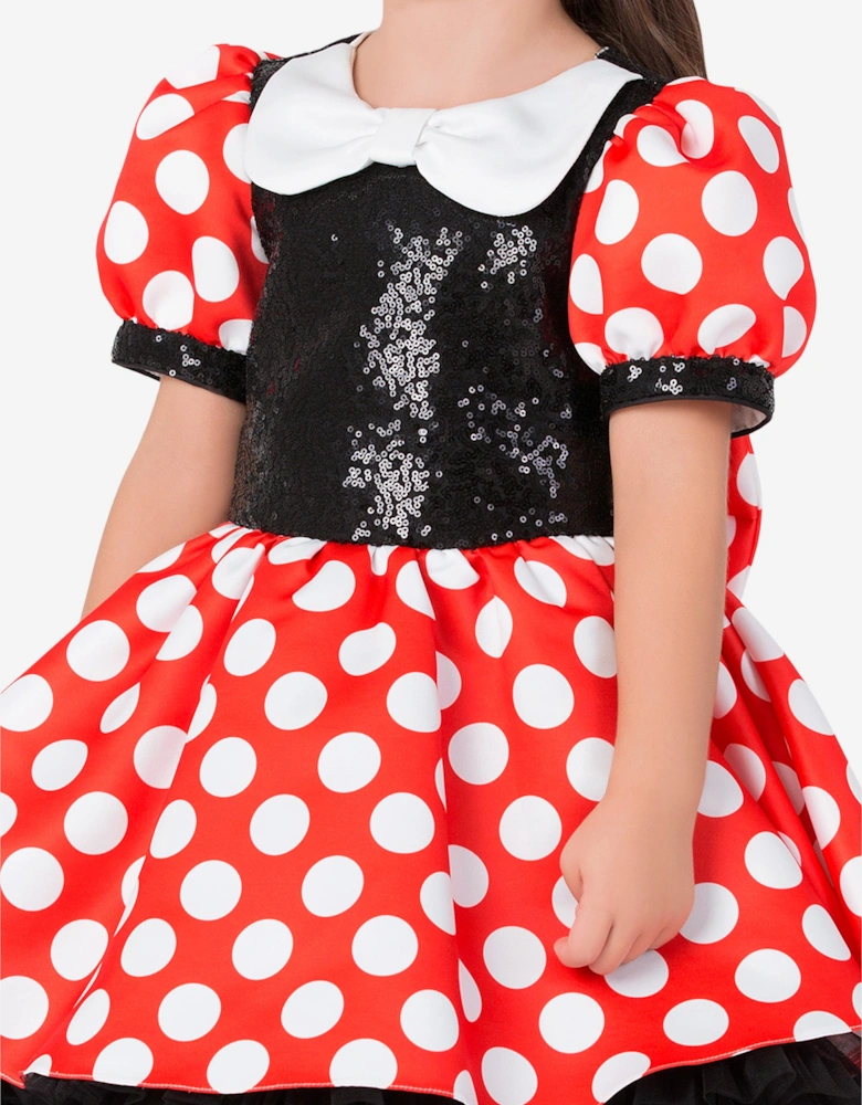 Girls Minnie Mouse Costume in Multicolour