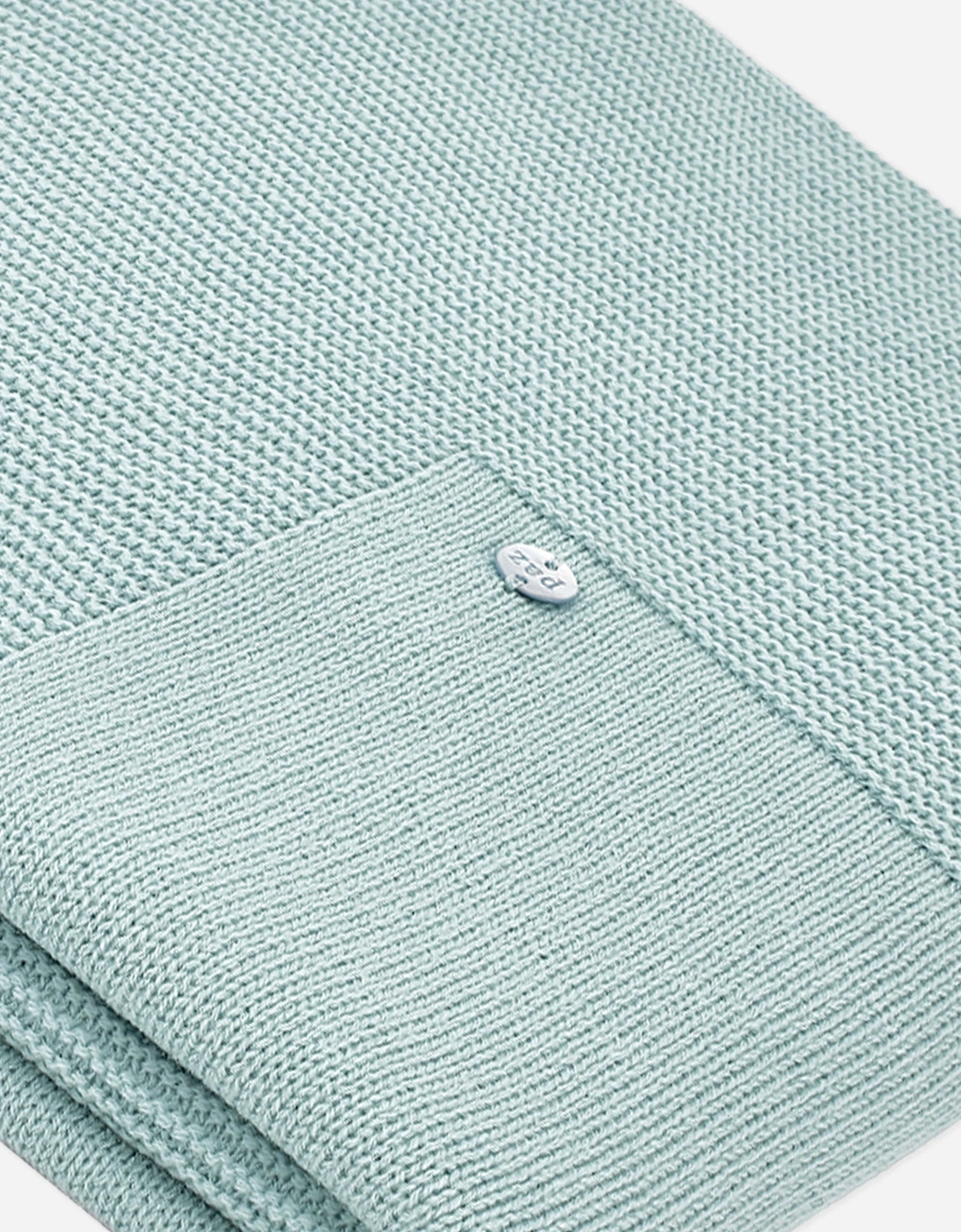 Baby Girls Wool Knit Blanket in Green