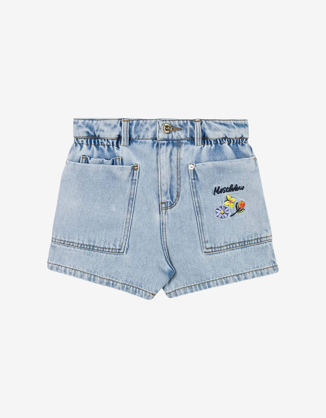 Girls Logo T-Shirt and Shorts Set in Blue