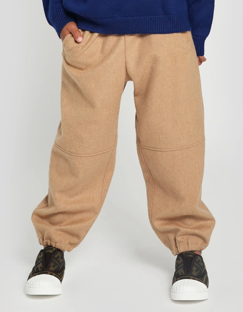 Boys FF Pocket Flannel Trousers in Beige