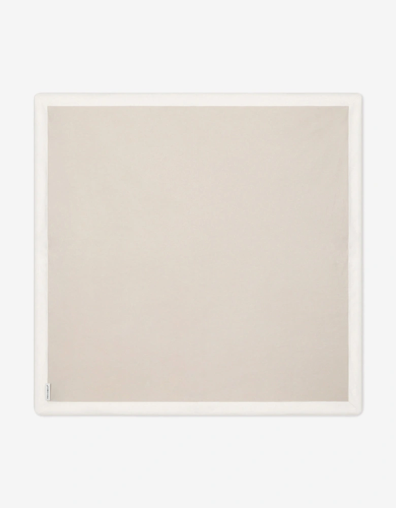 Baby Quilted Jacquard Logo Blanket in Ivory (72cm)