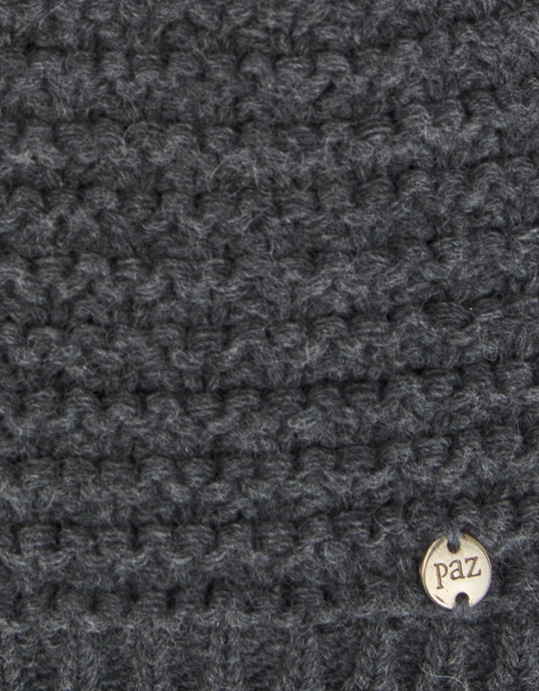 Baby Wool Knit Pom-Pom Hat in Grey
