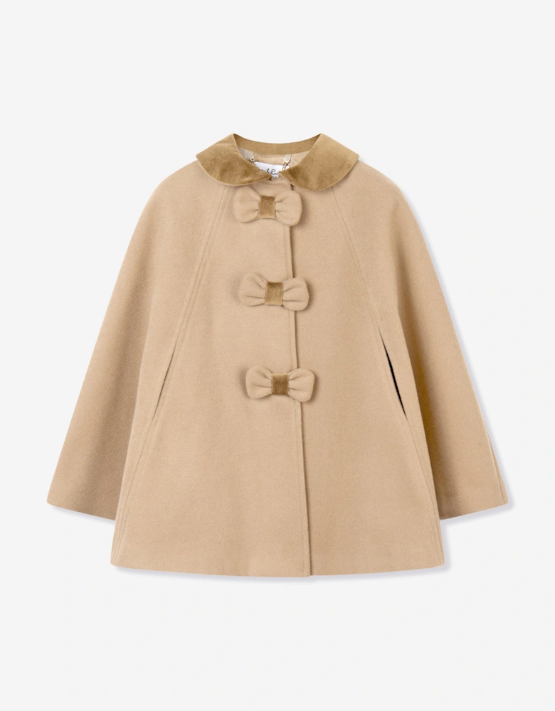Girls Cape in Beige
