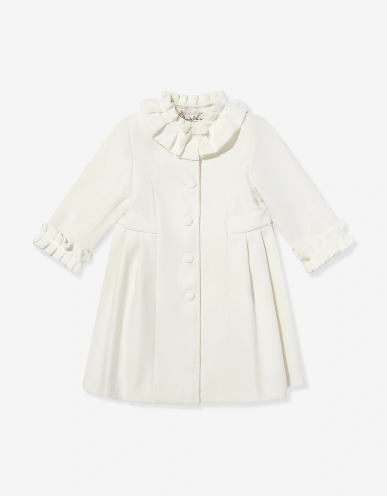 Girls Coat and Hat Set in Ivory