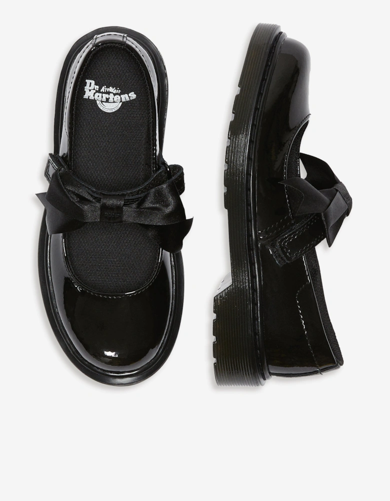 Girls Maccy II Patent Leather Mary Jane Shoes in Black