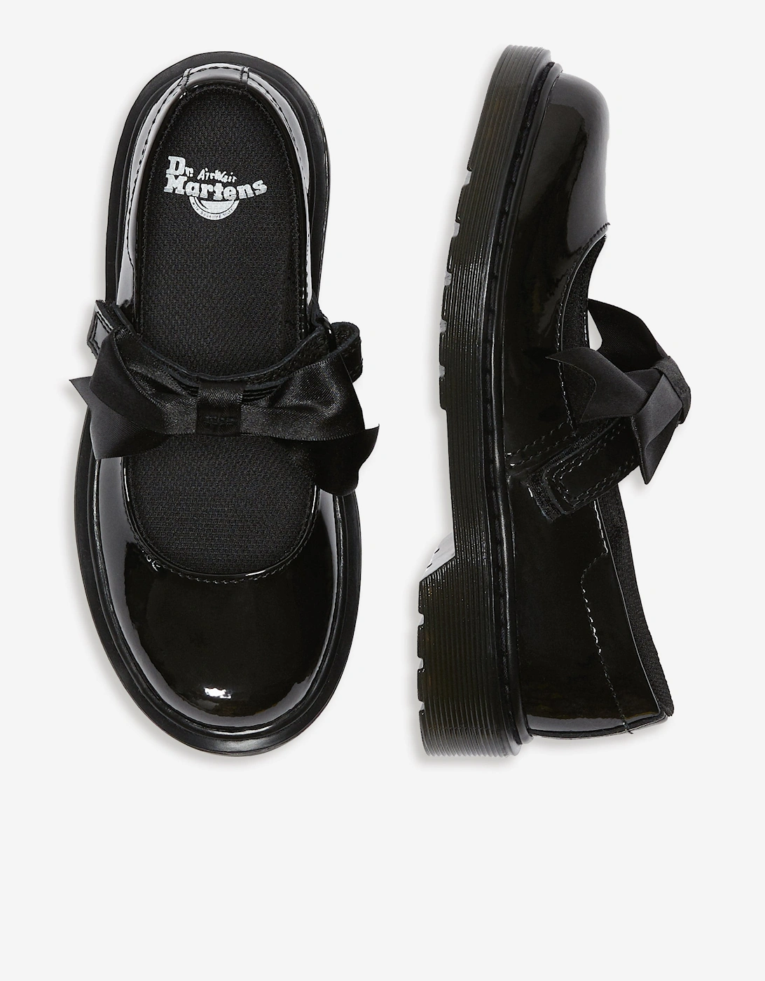 Girls Maccy II Patent Leather Mary Jane Shoes in Black