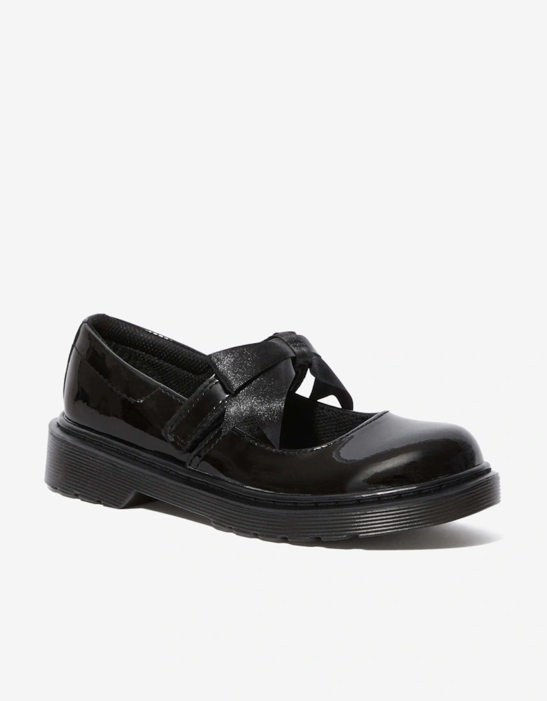 Girls Maccy II Patent Leather Mary Jane Shoes in Black