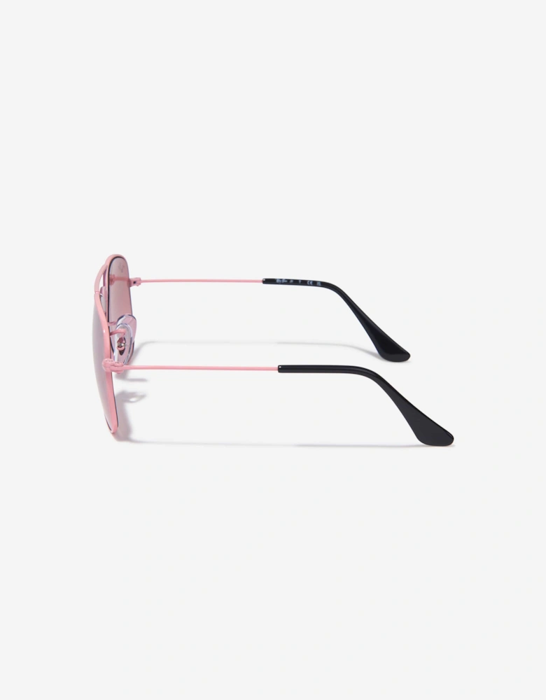 Kids Aviator Sunglasses in Pink