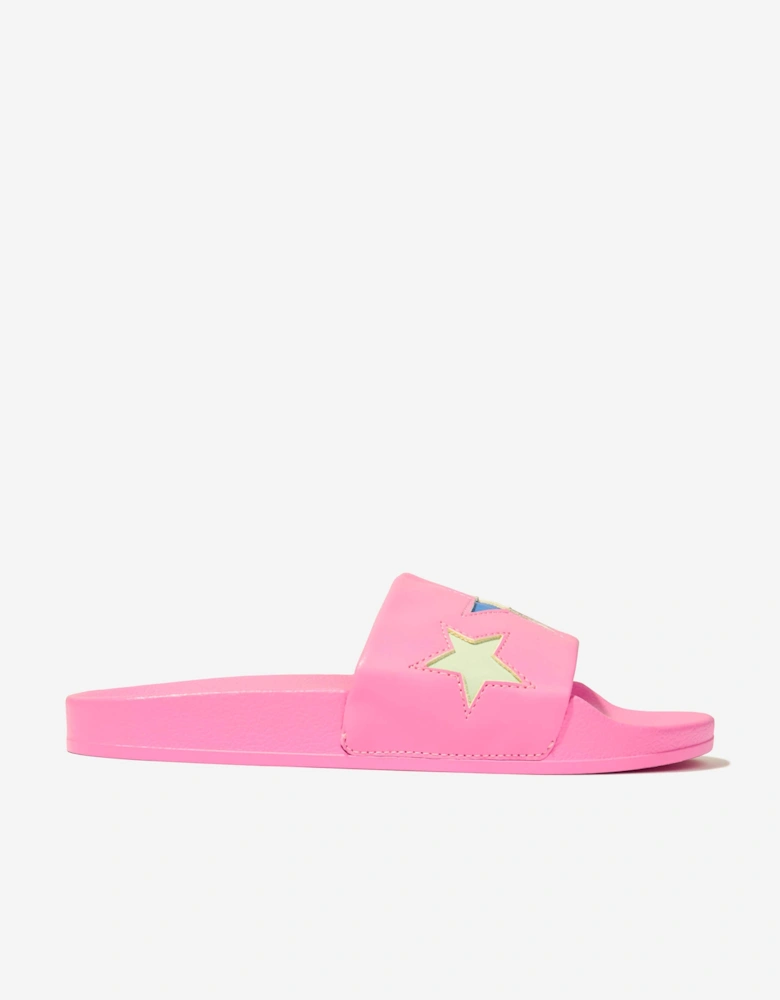 Girls Star Sliders in Pink