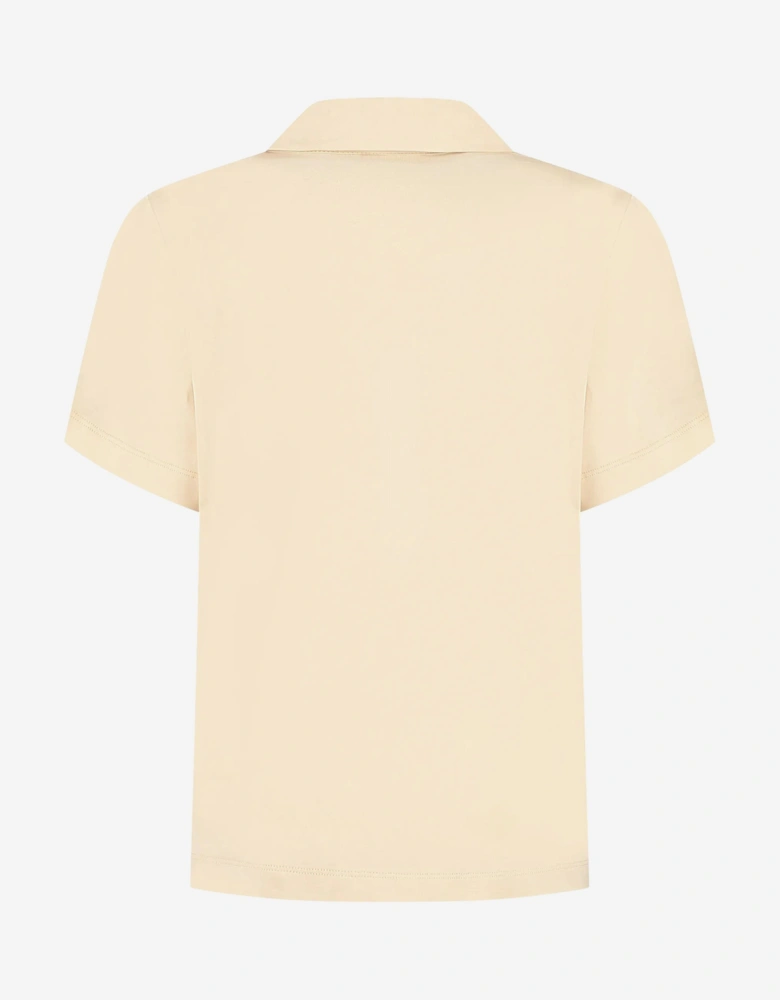 Boys FF Pocket Polo Shirt in Beige