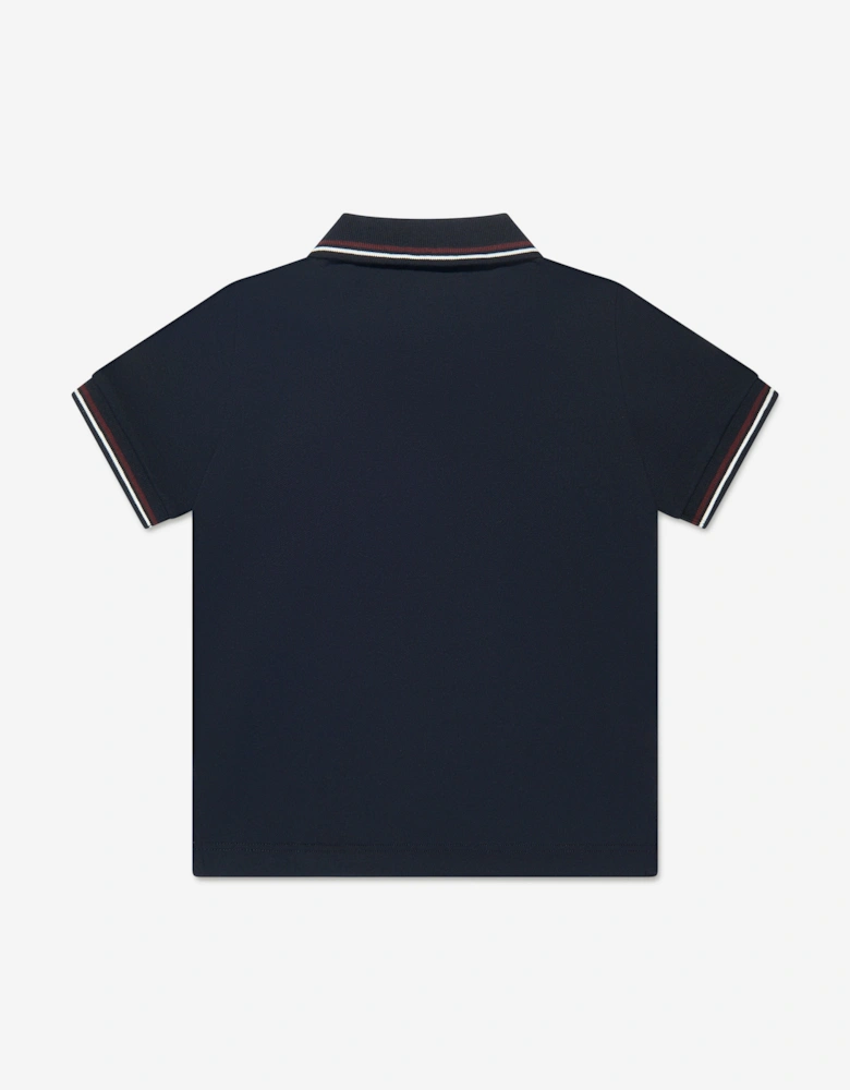 Baby Boys Logo Polo Shirt in Navy