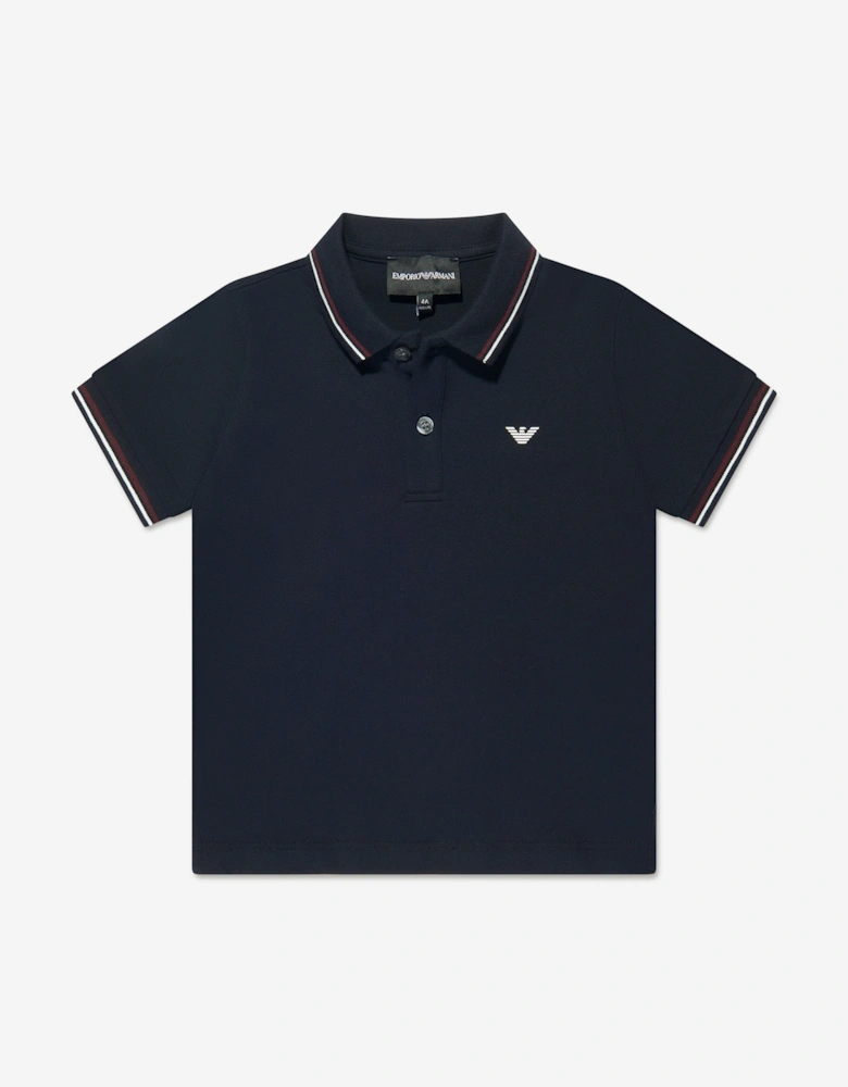 Baby Boys Logo Polo Shirt in Navy