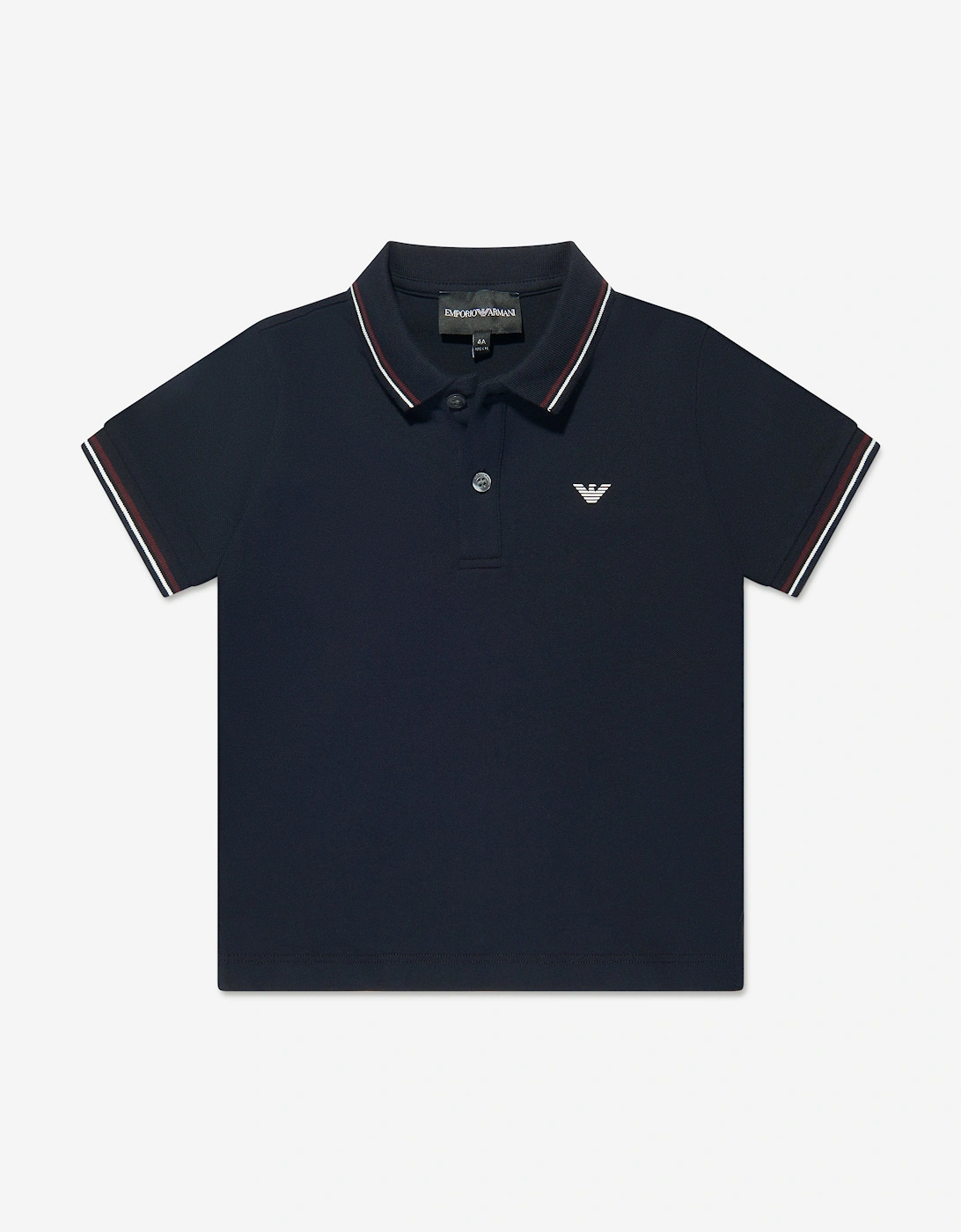 Baby Boys Logo Polo Shirt in Navy, 5 of 4