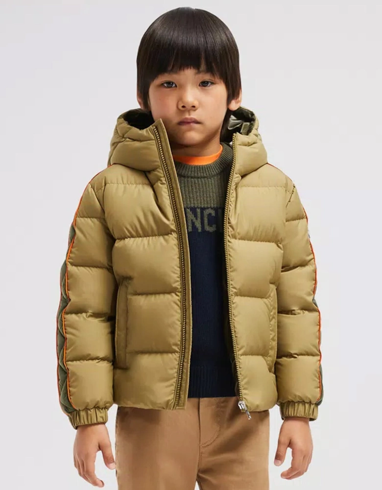 Enfant Boys Down Padded Benton Jacket in Green